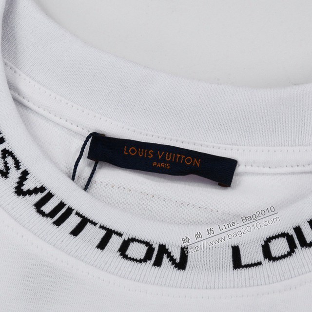 Louisvuitton路易威登Lv專門店2023SS新款刺繡提花螺紋T恤 男女同款 tzy2926
